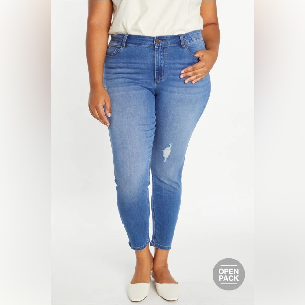 Plus Sz Booty Lifting Ankle Jeans NWT 1x 2x 3x
